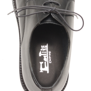 2288 カジュアルシューズプレーン 3Eウィズ BLACK（ブラック）　メンズ ファッション 靴 シューズ 本革　25.0cm〜27.5cm 27.5cm