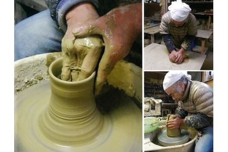 【C-14】眞名焼　抹茶茶碗（井戸型）