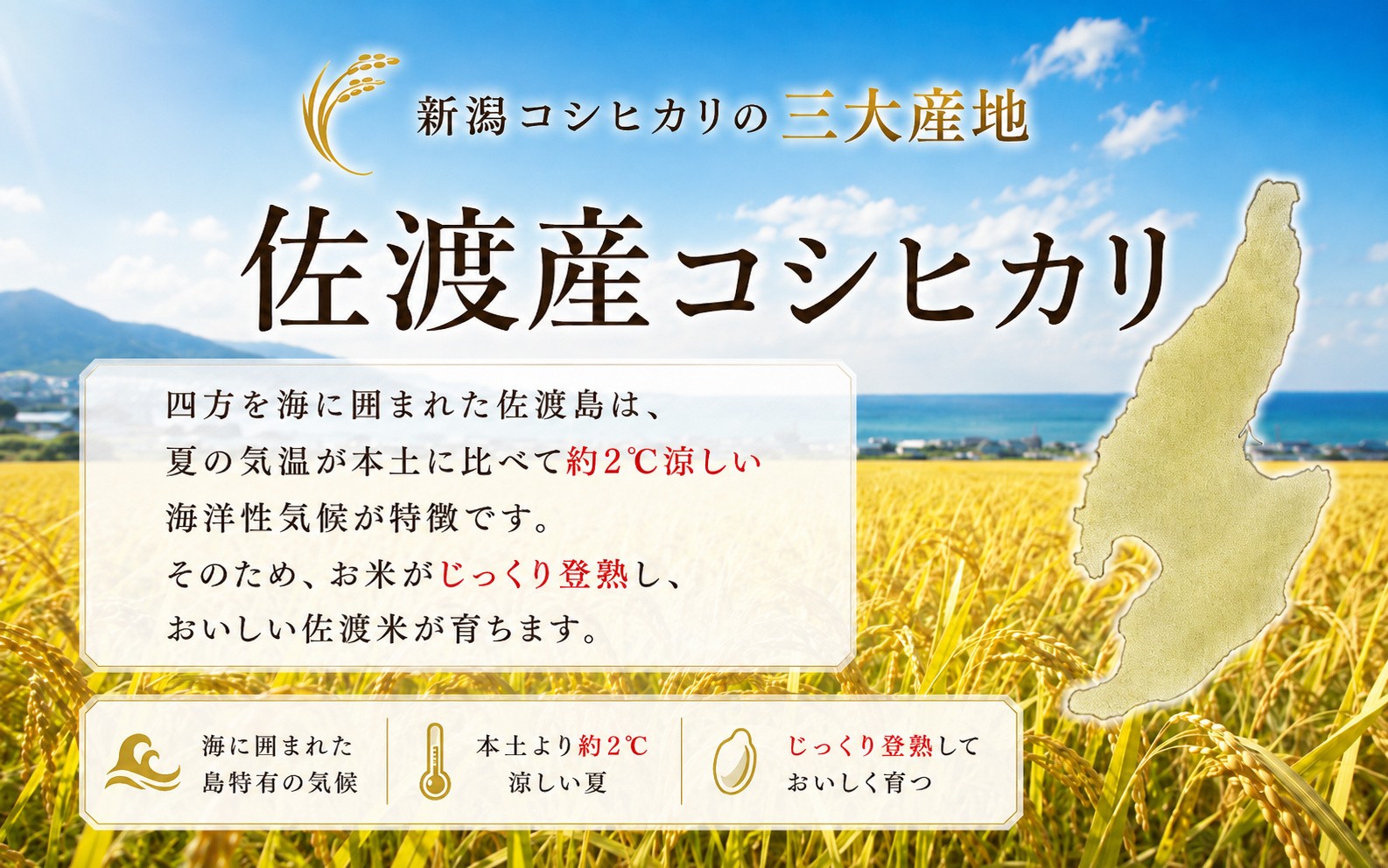 佐渡産コシヒカリ 精米5kg 在来種 