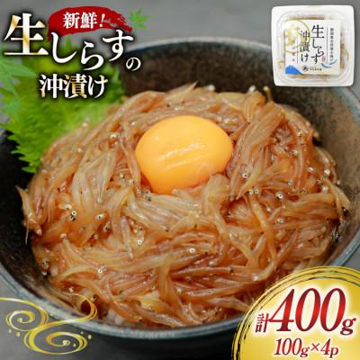 ふるさと納税 吉田町 生しらす沖漬け 100g×4パック 計400g