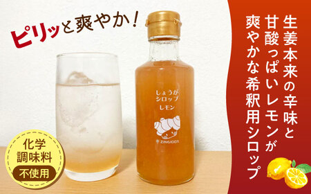 しょうがシロップ レモン 約235g×5本 セット【ジンジベル】[AYAD009]