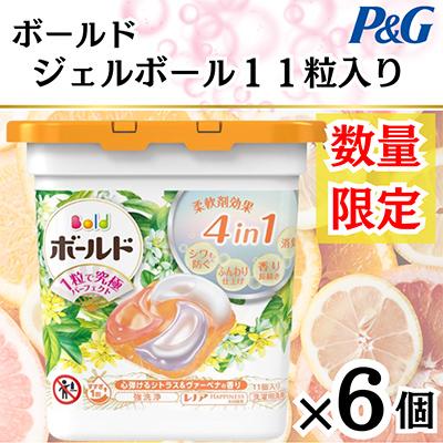 ふるさと納税 藤岡市 【数量限定】P&amp;Gボールドジェルボールシトラス11個入×6セット