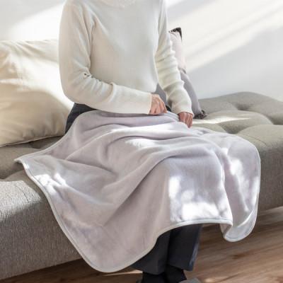 ふるさと納税 橋本市 バスマットの糸で作った膝掛けブランケット　ライトグレー