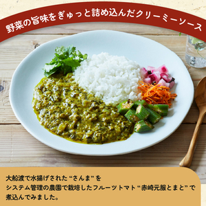 トマさんソース ほうれん草カレー味1.2kg（300g×4缶）【 さんま トマト 野菜  さんま缶詰 秋刀魚缶詰 おかず 魚介缶詰 おつまみ缶詰 さんま 保存食 防災 備蓄缶詰 非常食 缶詰 さんま 