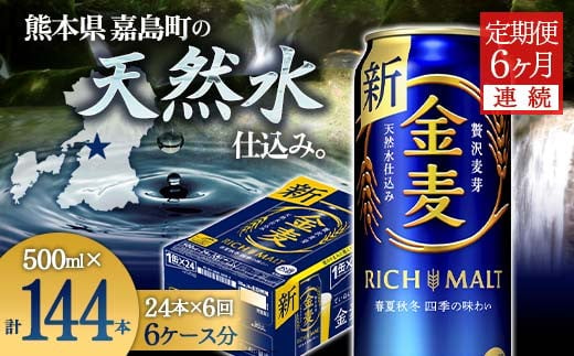 
FKK19-789 【6ヶ月連続】サントリー金麦500ml×1ケース(24本） 熊本県 嘉島町 ビール
