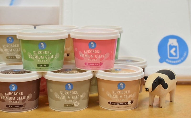 
            [№5313-0137]くろぼくジェラート 120ml×12個 5種セット 詰め合わせ スプーン付き アイスクリーム 冷凍/くろべ牧場まきばの風 うしのいえMOOガーデン/富山県 黒部市 スイーツ お菓子 菓子 おやつ
          