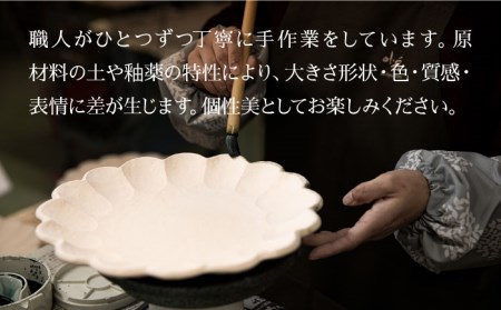 リンカ カレー皿 楕円 白練 【カネコ小兵製陶所】美濃焼 / 食器 皿 パスタ皿 [MBD105]