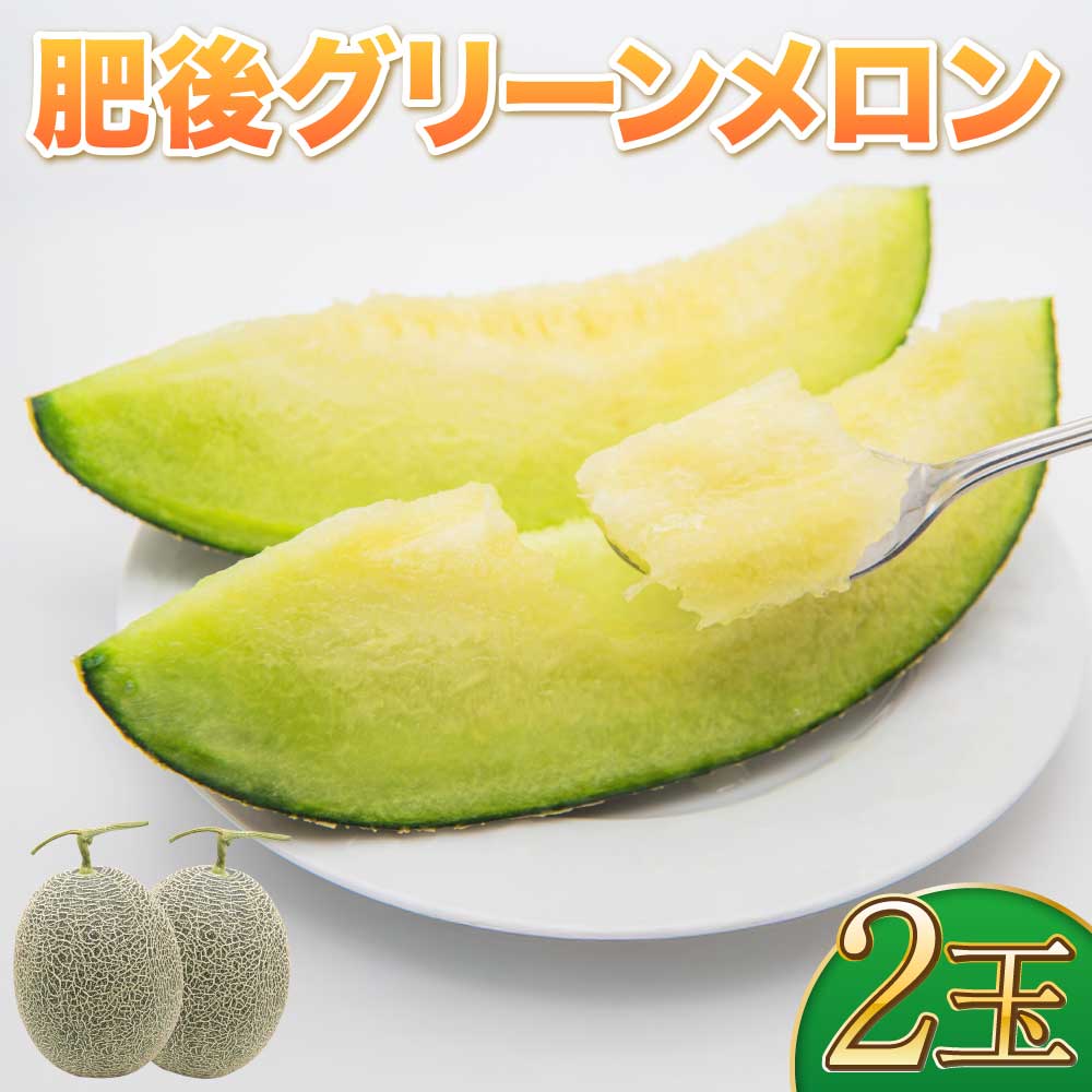 【ふるさと納税】メロン 2玉 約4~4.8kg 肥後グリーン メロン 2玉 約4~4.8kg ※箱、風袋別の重量 メロン めろん 熊本メロン 2個 セット お取り寄せ フルーツ 果物 くだもの 食品 常温 国産 九州産 熊本県産 宇城市 藤山農園 【2026年7月上旬〜7月下旬頃順次発送予定】