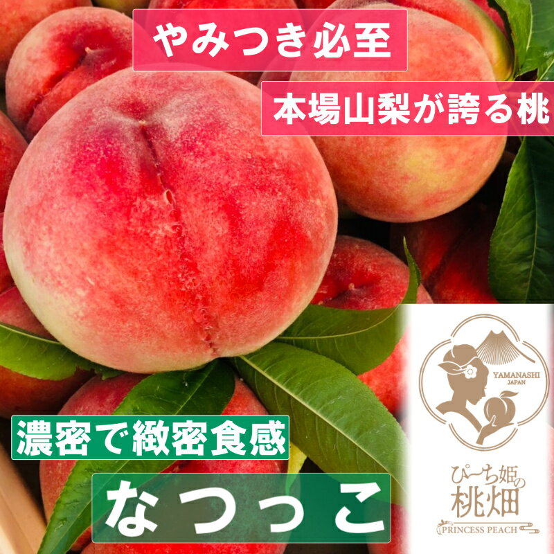 【ふるさと納税】 桃 5～8玉 約2kg 果物 もも フルーツ なつっこ ブランド 白桃系 人気品種指定 甲州市産 大玉 果実 贅沢 フルーツ 厳選 甘い デザート 期間限定 数量限定 2025年発送 7月 発送 冷蔵 贈り物 ギフト 贈答 フルーツ王国 山梨 甲州市 （PMK） 【D4-105】