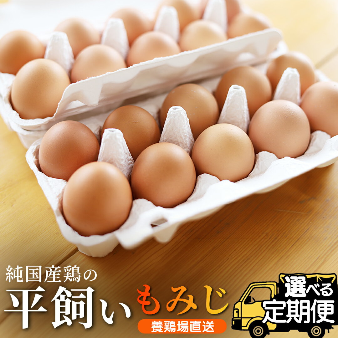 【ふるさと納税】＼選べる 回数／ 平飼い卵 純国産鶏「もみじ」 新鮮 農場直送 濃厚 こだわり卵 30個（破損保証5個）｜採れたて 卵 玉子 TKG 人気 旨味 甘味 コク 選べる定期便 1・3 ・6・12ヶ月 県産飼料用米使用
