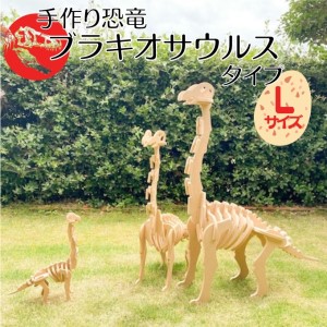 恐竜パズル 立体 恐竜のほねほねパズル ブラキオサウルス 恐竜パズル【Lサイズ】
