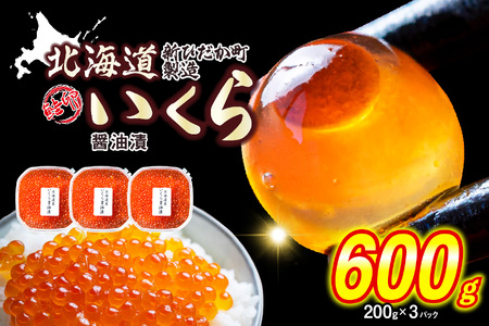 ＜ 12月1日から発送 ＞ いくら 北海道産 いくら醤油漬 600g （ 200g × 3パック ）＜ 予約受付 ＞