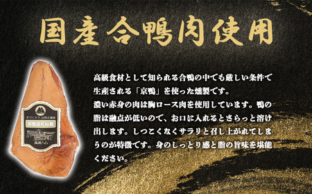 【筑波ハム】京鴨のくん製350g 【 鴨 鴨 鴨 鴨 】