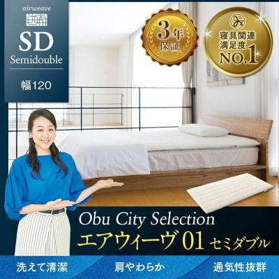 ふるさと納税 大府市 【大府市産新米5合付き】エアウィーヴ 01  セミダブル