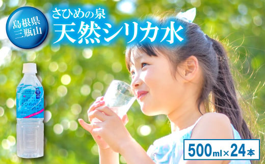 ナチュラルミネラルウォーター「さひめの泉」　500ml×24本【ミネラルウォーター 500ml ペットボトル シリカ水 シリカ 軟水 水 天然水】