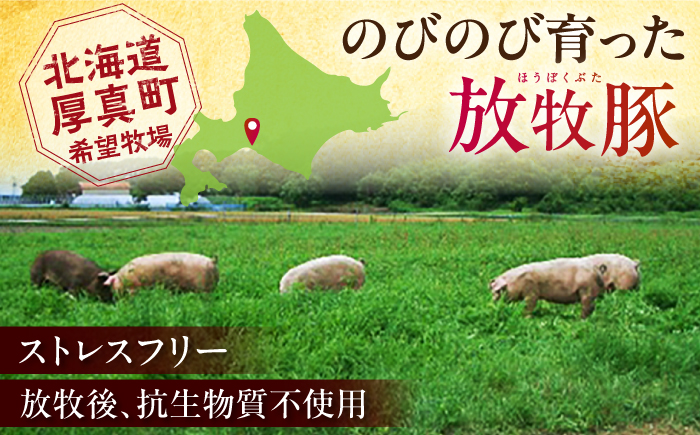 【全12回定期便】放牧豚 ローストポーク 2個（250g/個） 《厚真町》【ファーマーズファクトリー株式会社】 味付き 豚 肉 豚肉 ハム 焼き豚 ロース ロース肉 冷凍配送 北海道[AXBA037]