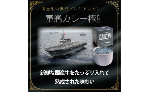 京都舞鶴 軍艦カレー極 9缶 210g/缶 CAN BRICK 長期保存 備蓄 災害 キャンプ 保存食 缶詰 カレー缶 レトルト缶 カレー カレーライス 牛カレー ビーフカレー 缶 箱入り 非常食