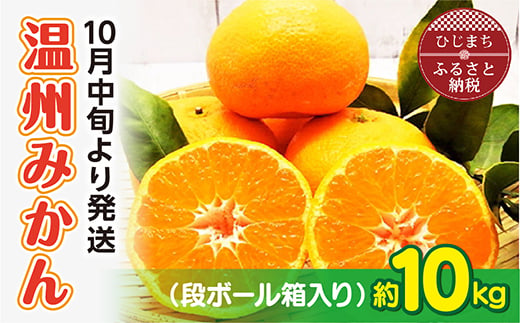 
                  ＜10月中旬より発送＞温州みかん 約10kg(ダンボール箱入り)【1106335】
                