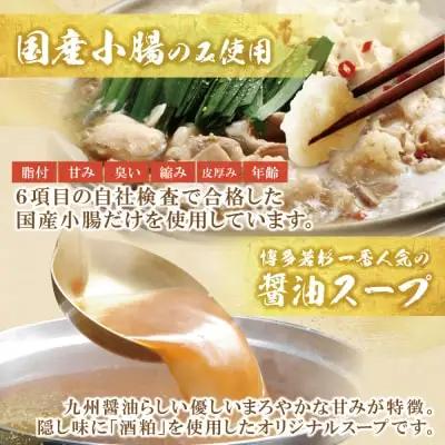 Z61-02R09 【7営業日以内発送】 博多若杉 【訳あり】牛もつ鍋セット(2人前×2)  4人前 もつ鍋
