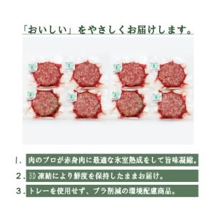 北海道産 オーガニック牛肉 生ハンバーグ約800g【 国産牧草牛・北里八雲牛】【配送不可地域：離島】【1347489】