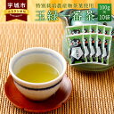 【ふるさと納税】 緑茶 くまモン 玉緑一番茶 100g 10袋セット 日本茶 一番茶 農薬を使わず栽培した茶葉 送料無料