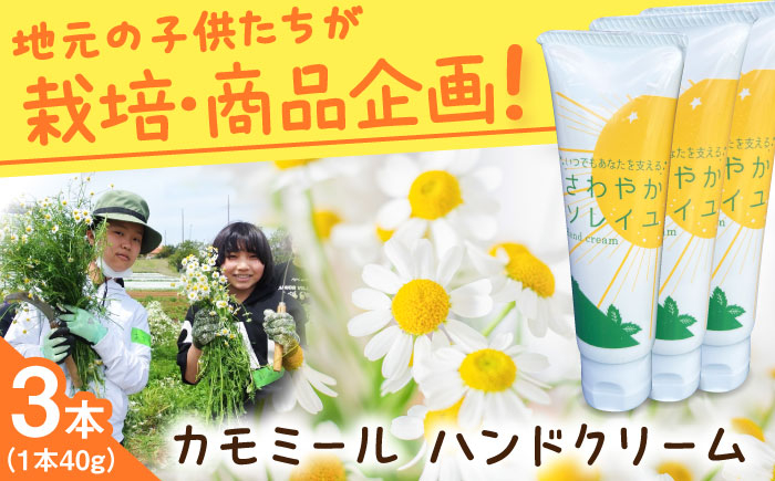 
            カモミール　ハンドクリーム　3本セット　【グローカルデザインスクール株式会社】 [AKCP004]
          