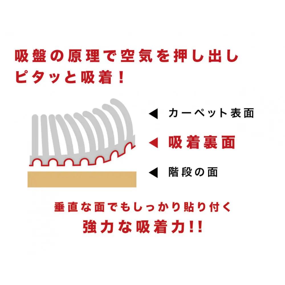 吸着ロールカーペット6M エンボス柄 幅80cm BYT105656601