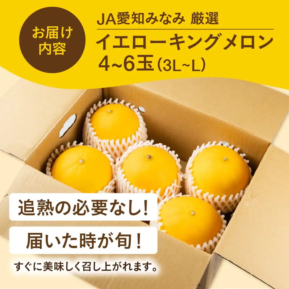 【先行予約】イエローキングメロン 4～6玉 メロン 