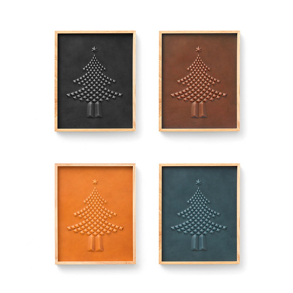 【ふるさと納税】colm ツリー 「本革を立体成型してつくったクリスマスツリー」【選べる4カラー】 | 壁掛け パネル インテリア 飾り 壁飾り オブジェ 置物 おしゃれ モダン かわいい クリスマス 雑貨 日用品 人気 おすすめ 送料無料