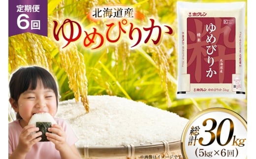 米 令和7年 北海道産 ゆめぴりか 5kg 6回 定期便 ホクレンパールライス [ホクレン商事 北海道 砂川市 12260936] 定期 精米 白米 お米 こめ コメ ご飯 5キロ レビューキャンペーン