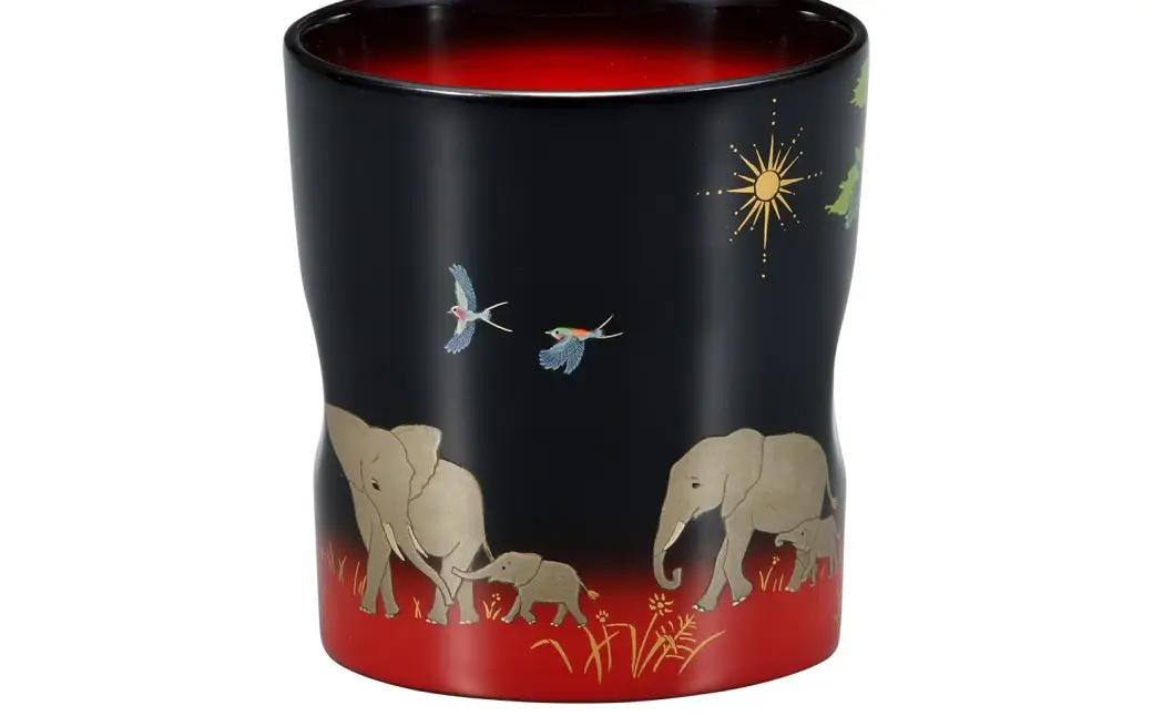 輪島塗　カップ（楽園） wa013 塗　カップ　漆器　漆器