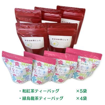 ふるさと納税 菊川市 お茶専門店の作った変わり種!た〜んと入った2種9袋セット