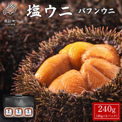 ふるさと納税 鹿部町 塩うにギフトセット 240g (80g×3P) バフンウニ I09-4