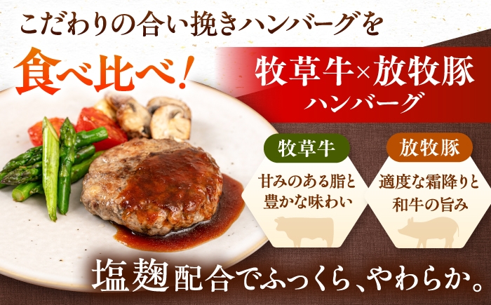 ハンバーグ 鹿肉 牛肉 豚肉 セット 食べ比べ 小分け 冷凍配送 北海道