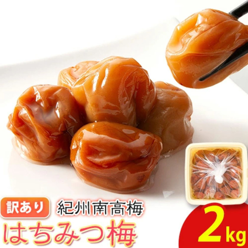 南高梅 はちみつ 梅 わけあり 紀州南高梅 はちみつ梅 約2kg 有限会社プラム《30日以内に出荷予定(土日祝除く)》和歌山県 日高町 送料無料 梅 うめ ウメ 南高梅 蜂蜜 紀州 訳あり 送料無料