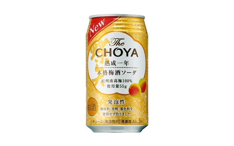 チョーヤ　TheCHOYA熟成一年本格梅酒ソーダ缶 350ml×24本【igge0017】