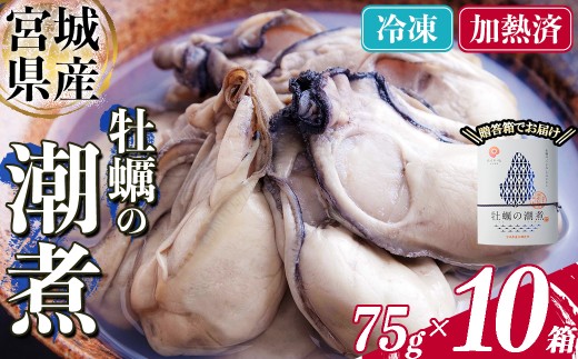 ＜農林水産大臣賞受賞！＞かきの潮煮 冷凍 約750g 宮城県産 牡蛎 牡蠣 オイスター むき身 潮煮 おつまみ 小分け パウチ 海鮮 国産 魚貝類 【末永海産株式会社】sh172