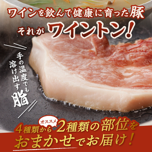 ワイントンしゃぶしゃぶ肉セット900g （豚骨ラーメン４玉付き） B-254