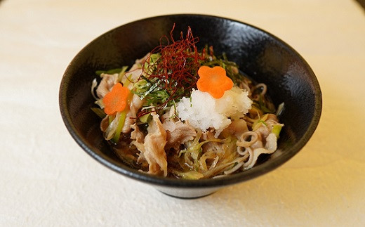 
和食麺処つるあんの『ぶっかけ　肉そばセット』（3人前）
