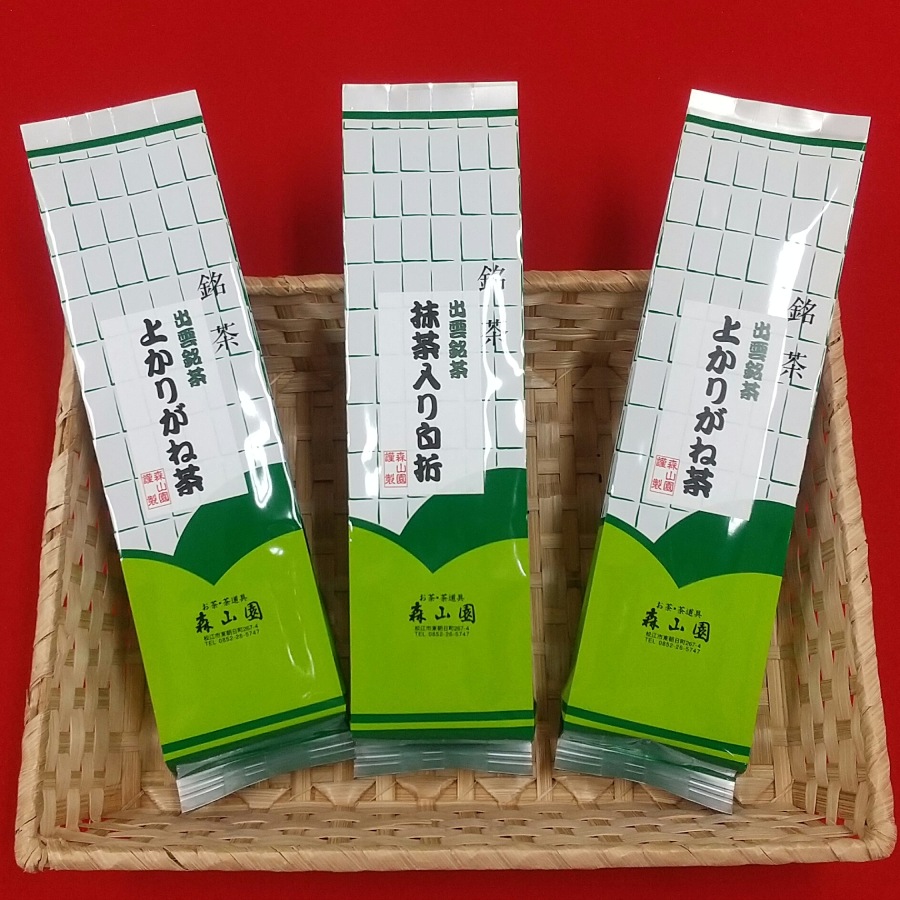 出雲銘茶セットMK-50（出雲かりがね茶300g×2・抹茶入り白折300g×1）