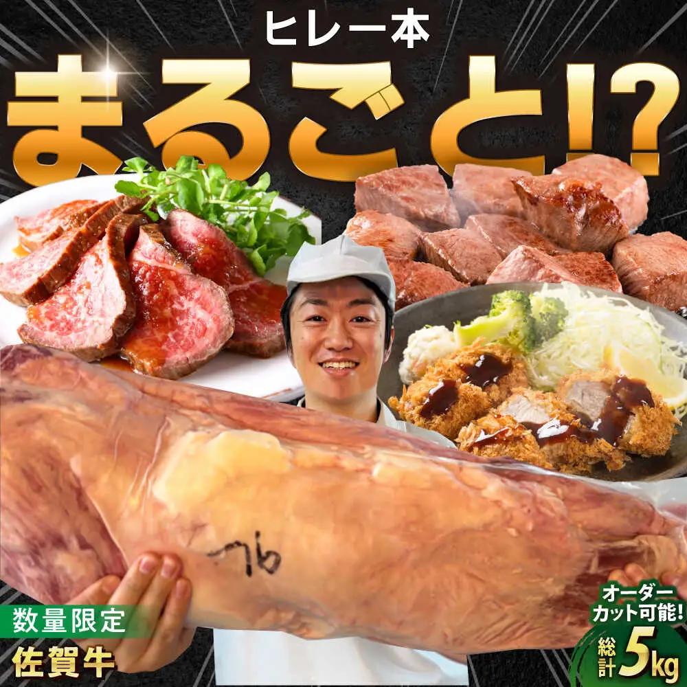 厳選佐賀牛ヒレ1本5kg / 有限会社片岡精肉店 [41AEAC013]
