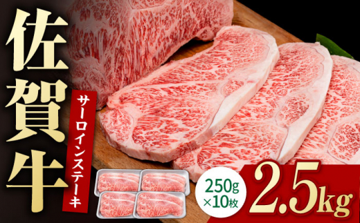 佐賀牛 贅沢 サーロインステーキ 250g×10枚 (計2500g) 佐賀牛【株式会社いろは精肉店】 [IAG055]