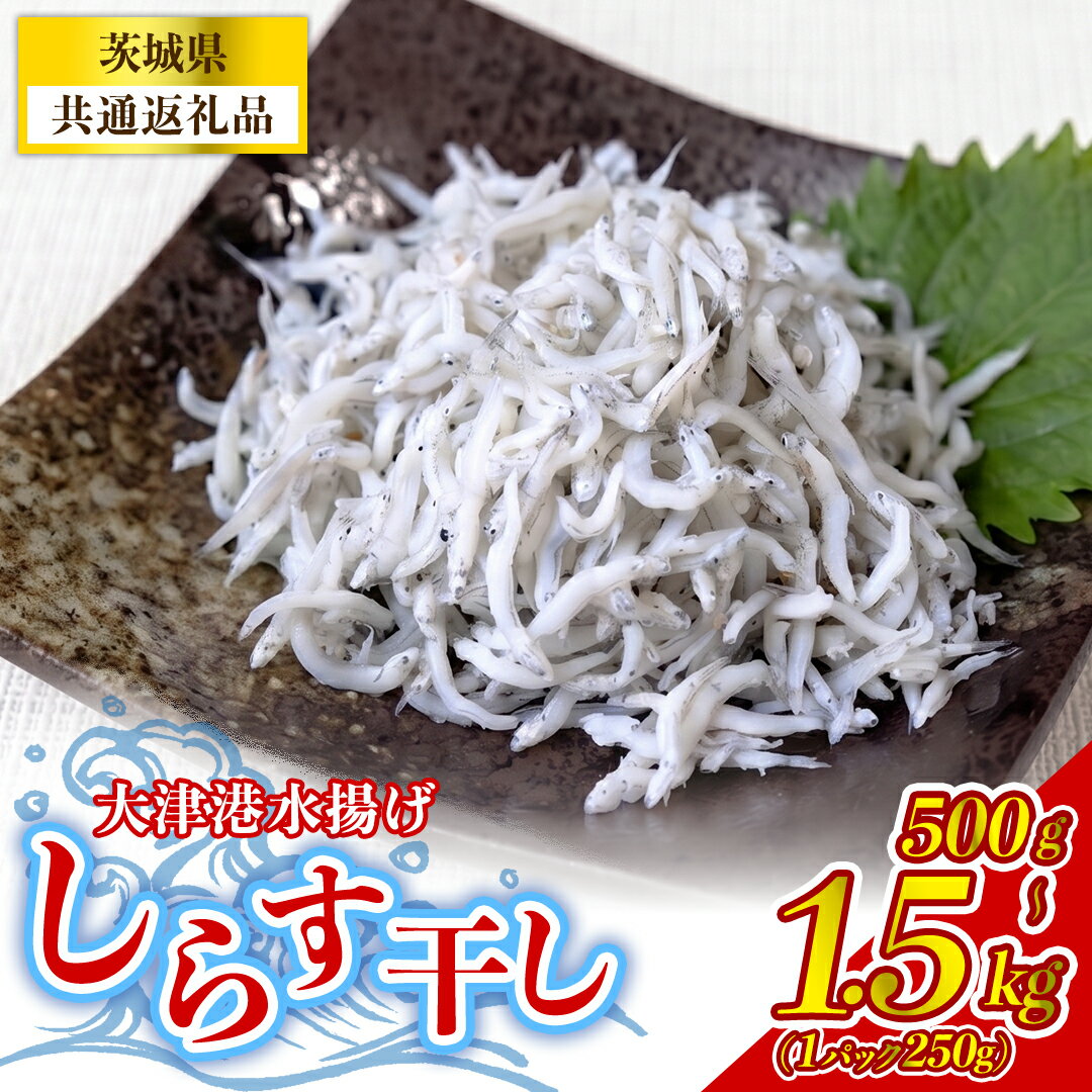 【ふるさと納税】【 選べる 内容量 】大津港水揚げしらす干し 小分け パック (茨城県共通返礼品:北茨城市) 500g 1kg 1.5kg 冷凍 少量 水揚げ ごはん ご飯 丼 海鮮 魚 名物 グルメ 茨城県 魚介類 ちりめん シラス しらす じゃこ サラダ ふるさと納税 人気 料理