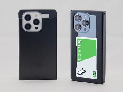 Trick Cover for iPhone14Pro アルミ【黒色】 AKV0006