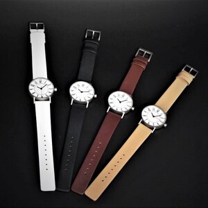 ＜腕時計 ｸｵｰﾂ式＞五十嵐　威暢　eki watch φ30mm （文字盤ブラック、ホワイト、グレイ）