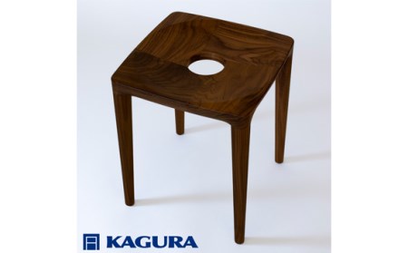 家具蔵 KAGURA スツールエミネント ウォールナット材 インテリア 天然木 手作業 茨城県