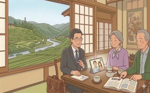 
                  行政書士事務所が訪問・オンラインでつなぐ　ご家族見守りと書類整理サポート【002378】
                