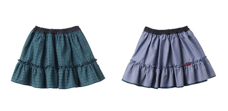 【ファミリア（familiar）】リバーシブルスカート（240482）　カラー：XB・サイズ：110