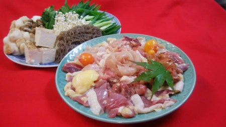 特上シャモすき焼きセット 2～3人前＜丹波四季菜料理 宮本屋＞ すき焼き