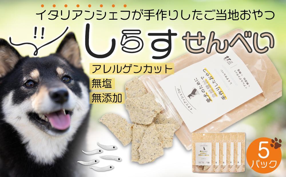 しらす せんべい ( 愛 犬 ワン 友 無添加 無塩 おやつ ) 5P ペット REICAFE 【Rc16】 303446_DN90016